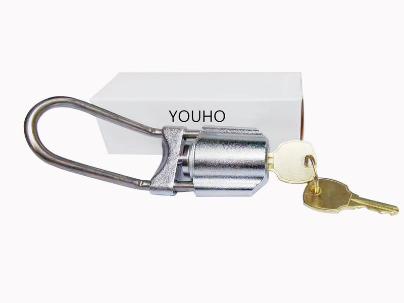 YOUHO Standard Wraparound Faucet Lock, Key Lock Draft Beer Faucet Lock for Perlick 308-40C, Chrome, Beige1